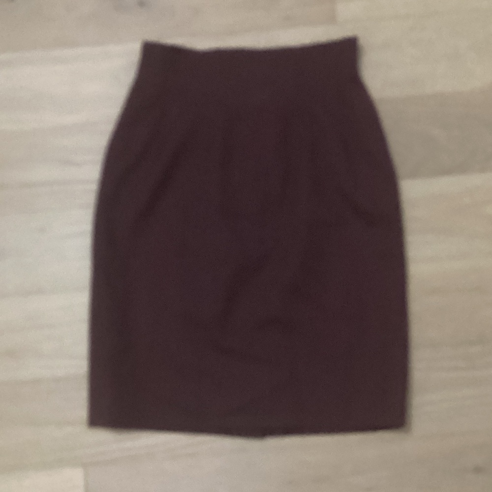 Women's Pencil Skirt in Deep Brown 100%wool
